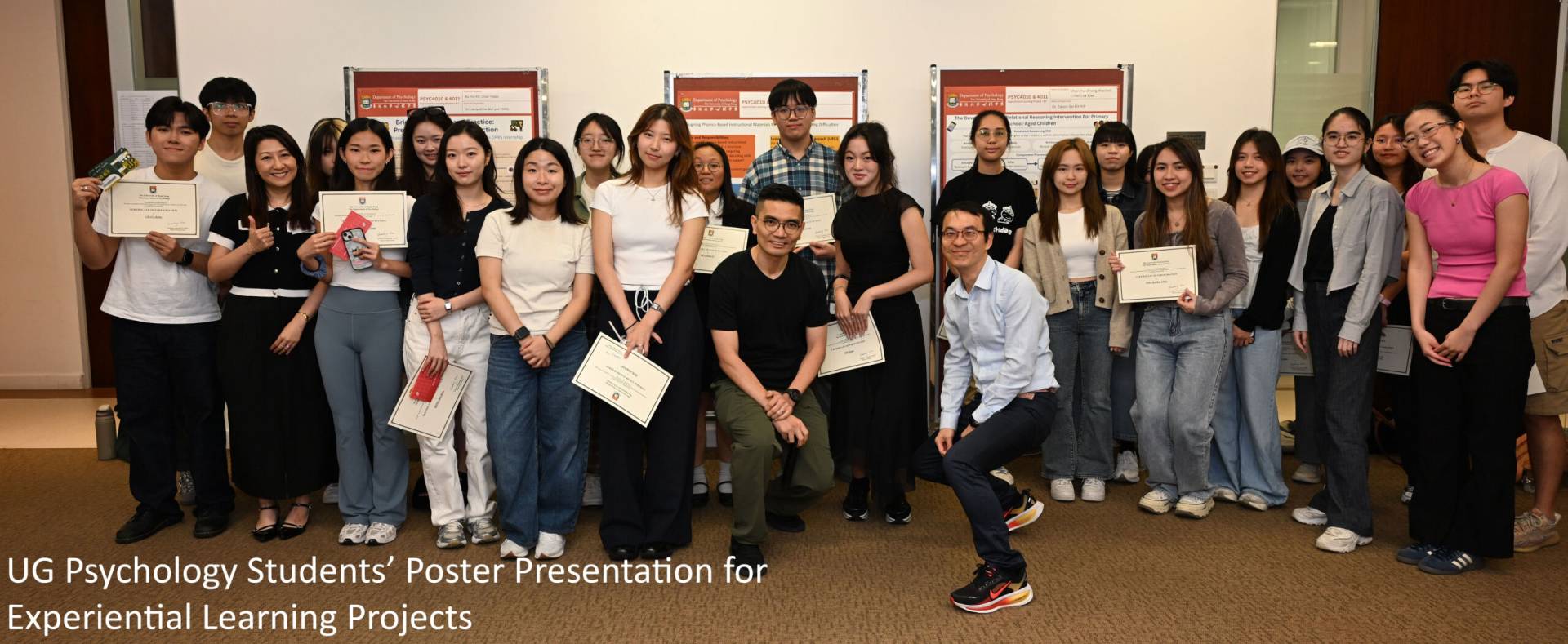 UG Psychology Students’ Poster Presentation for Experiential Learning Projects