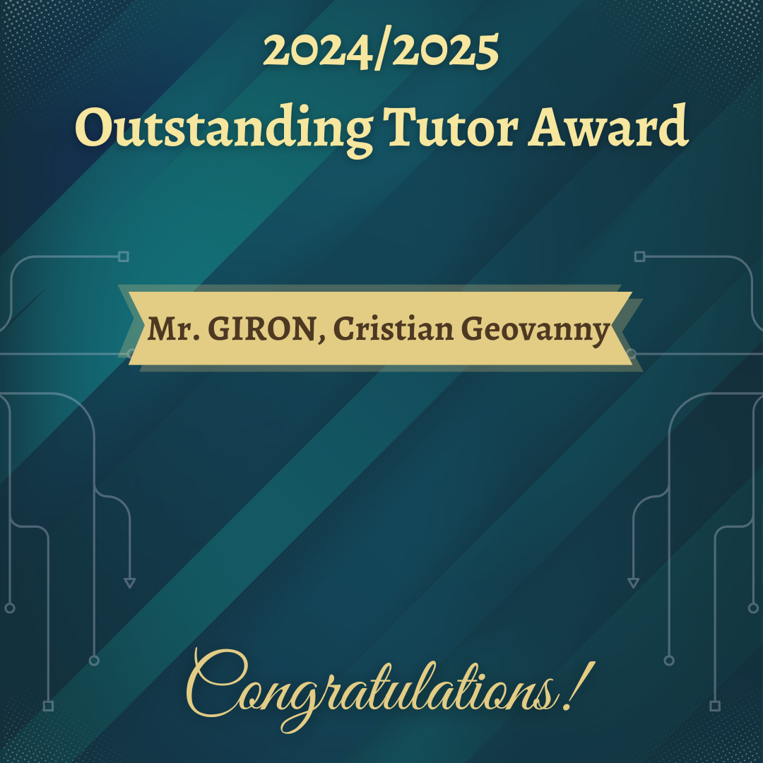 Outstanding Tutor Award 2024-2025