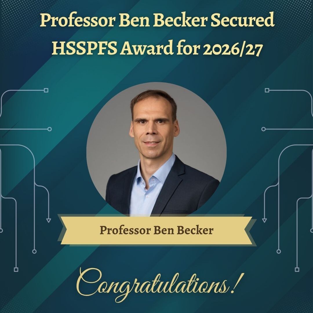 Professor Ben Becker Secured HSSPFS Award for 2026/27